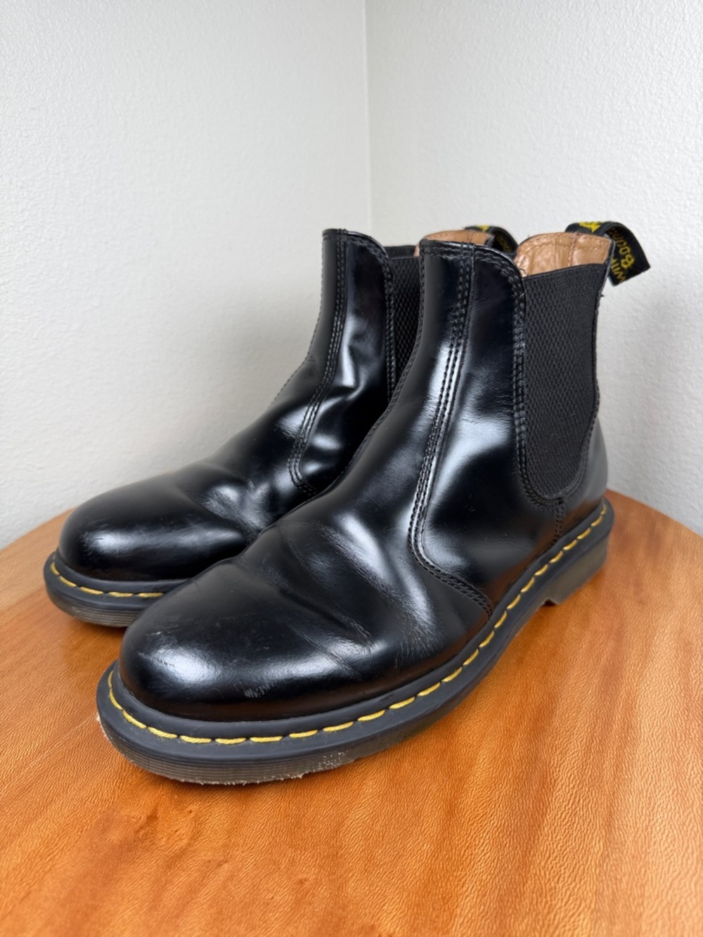 Dr. Doc Martens 2976 Chelsea Boot Black Smooth Leather Men’s 8/Ladies 9 - Picture 3 of 16